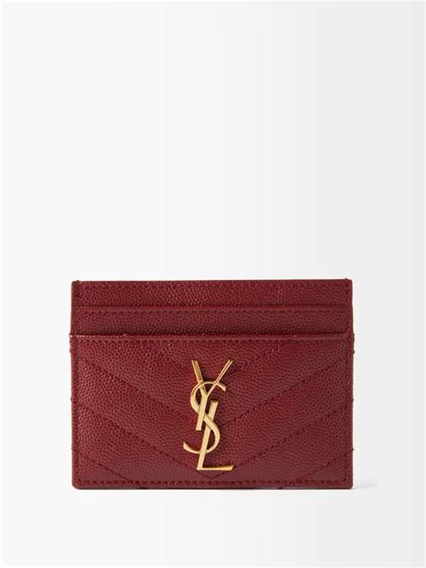 red ysl card case|ysl wallets best price.